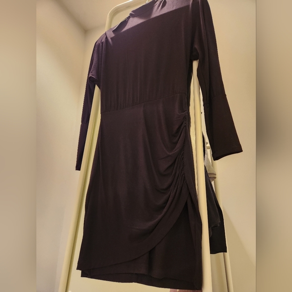 Black Bodycon Mockneck Dress - Picture 1 of 3